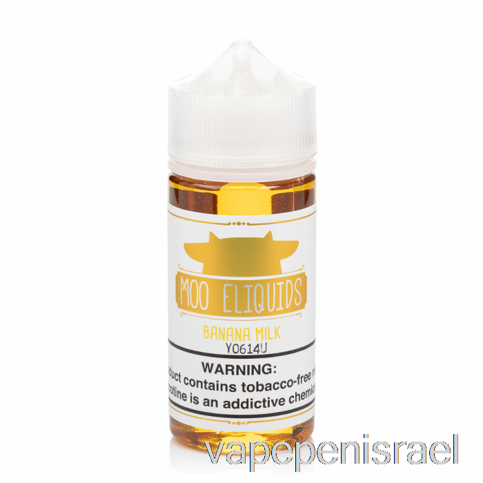 חד פעמי Vape Israel בננה חלב - Moo E-liquids - 100 מ"ל 3 מ"ג